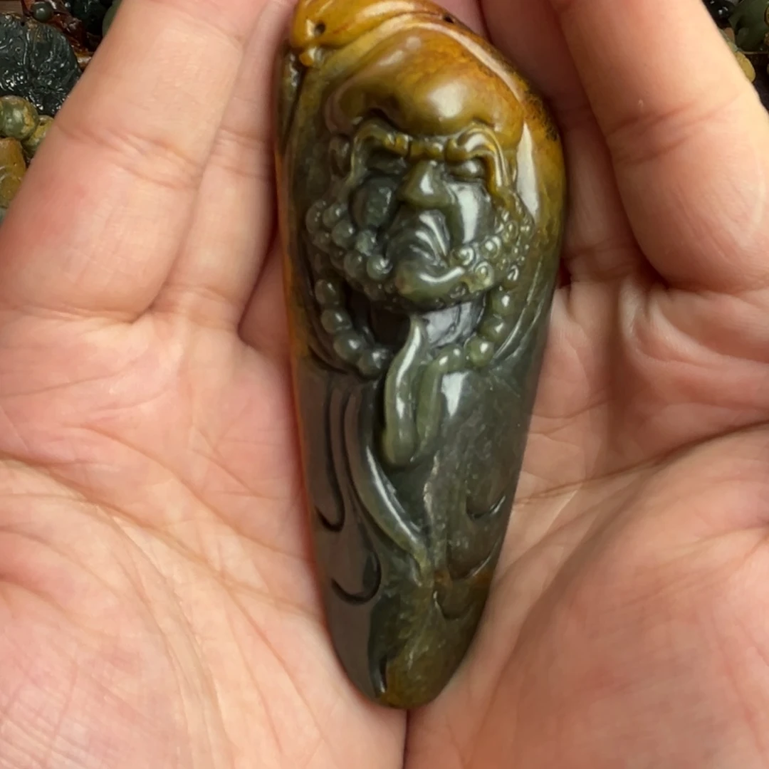 岫岩河磨玉（透闪石质玉）把件未镶嵌随*