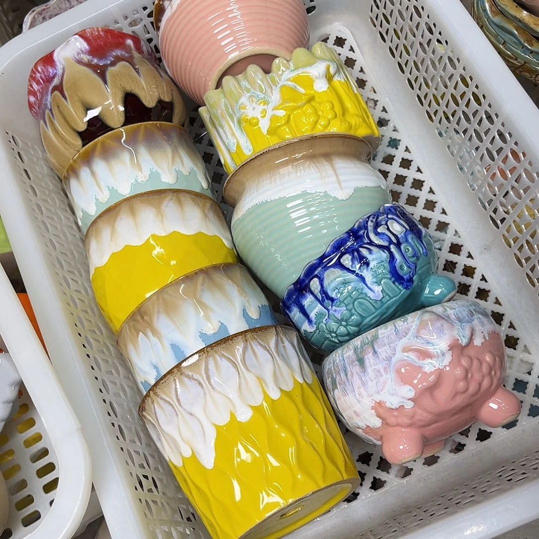 陶瓷花盆特价上新口9-10厘米