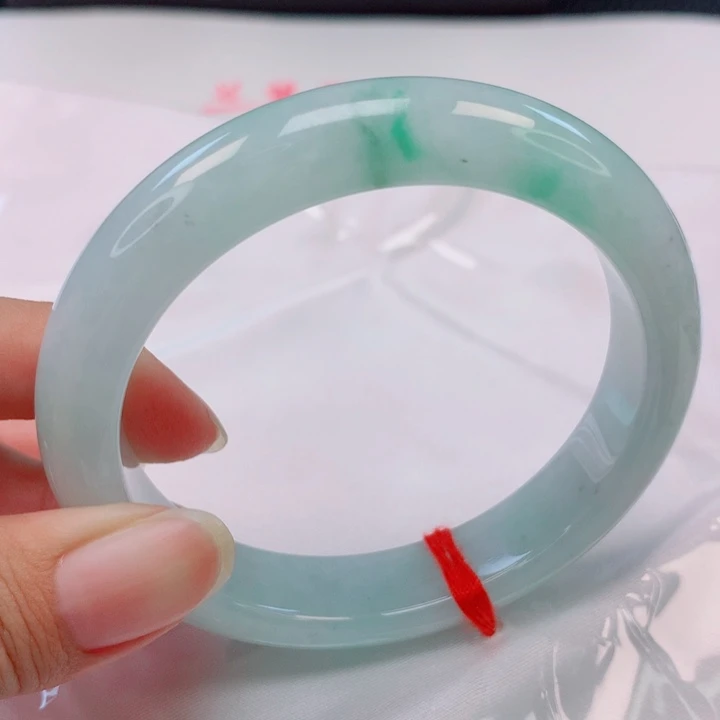 未镶嵌手镯翡翠58圈