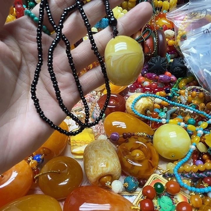 树脂制品一****章2090原石项链