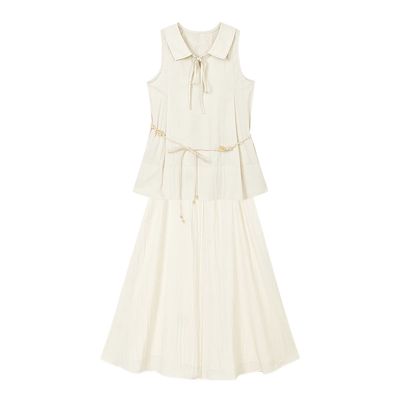 【达人专属】无袖半身裙套装W6695