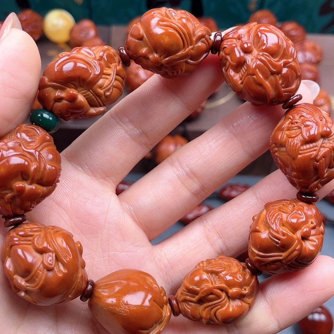 橄榄核手串财神手串
