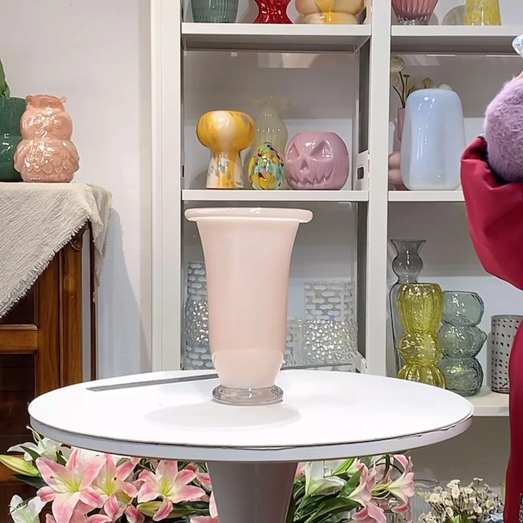 粉 喷色 瑕疵 底透明 口11高22