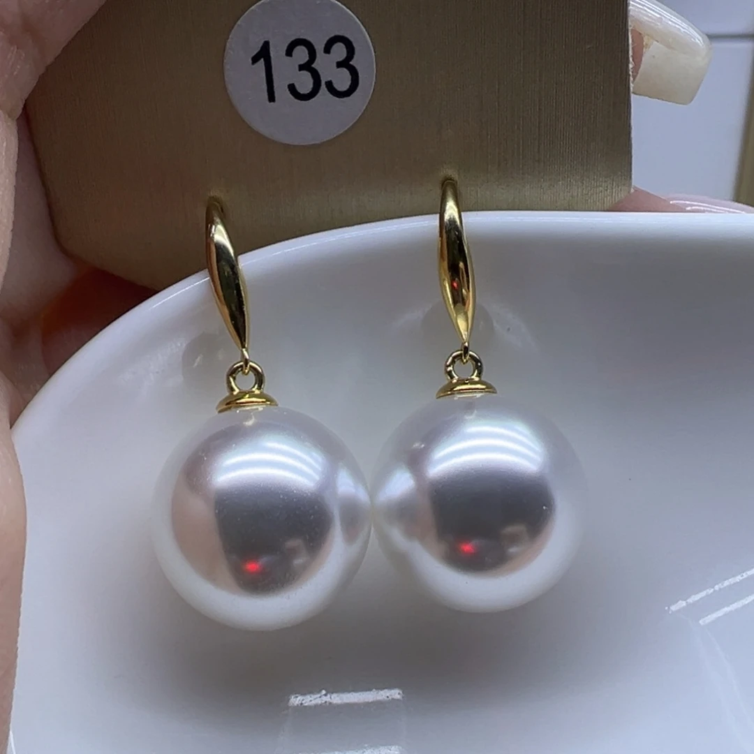 淡水珍珠耳饰银S925镶嵌