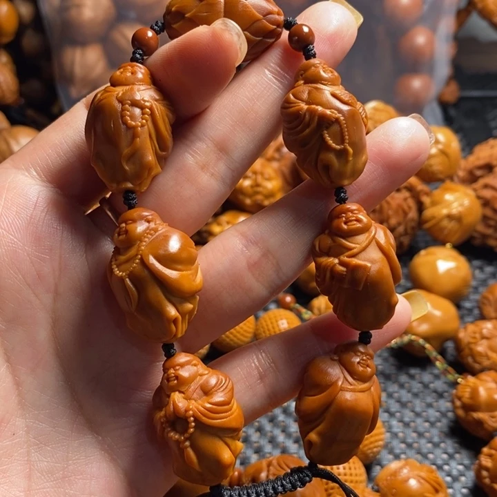 橄榄核吊坠六合弥勒