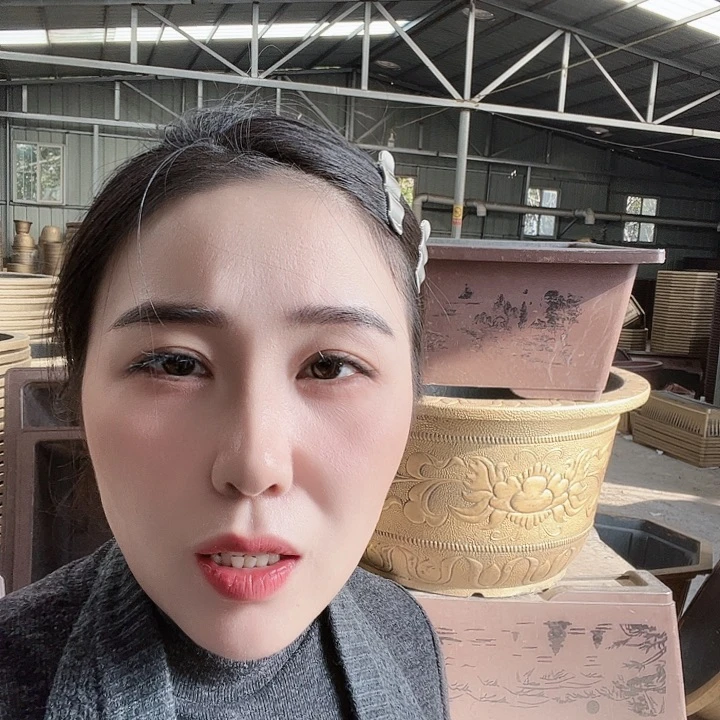 圆70口径花盆里两个