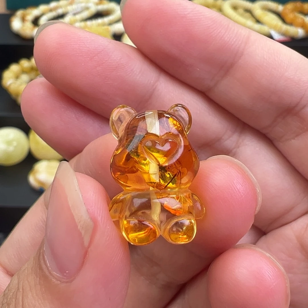 琥珀手链未镶嵌熊