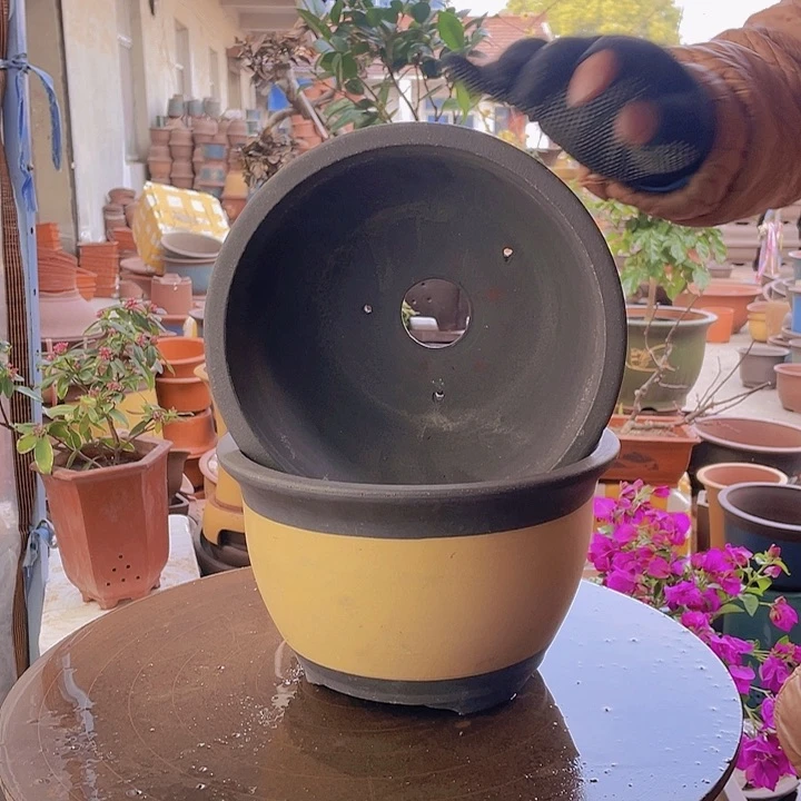 紫砂宜兴紫砂黄色25+25