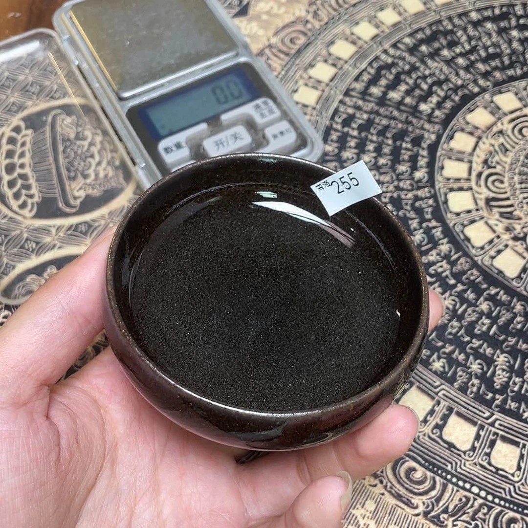 茶盏255 福临号建盏柴烧薄胎微瑕