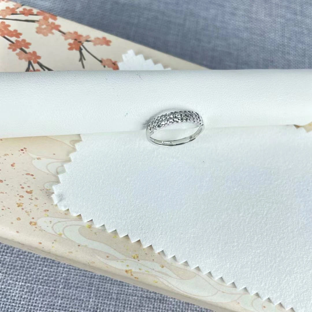 PT950 铂金戒指 三排满天星 气质百搭 S 42068