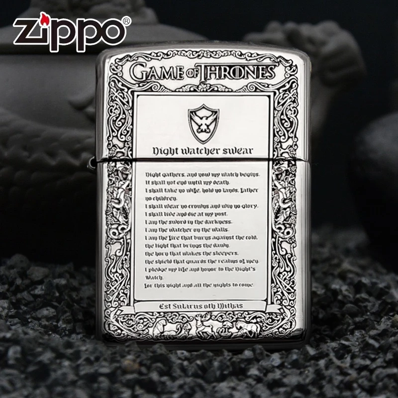 ZIPPO/之宝打火机正品-S925银五面雕刻-冰与火之歌【俊昊】DYJ1