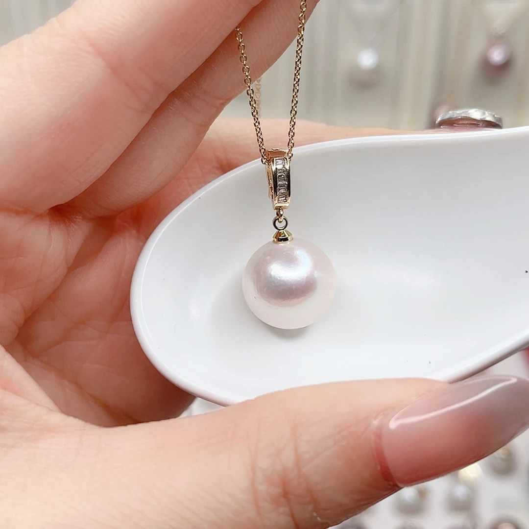 合金淡水珍珠吊坠(赠链)