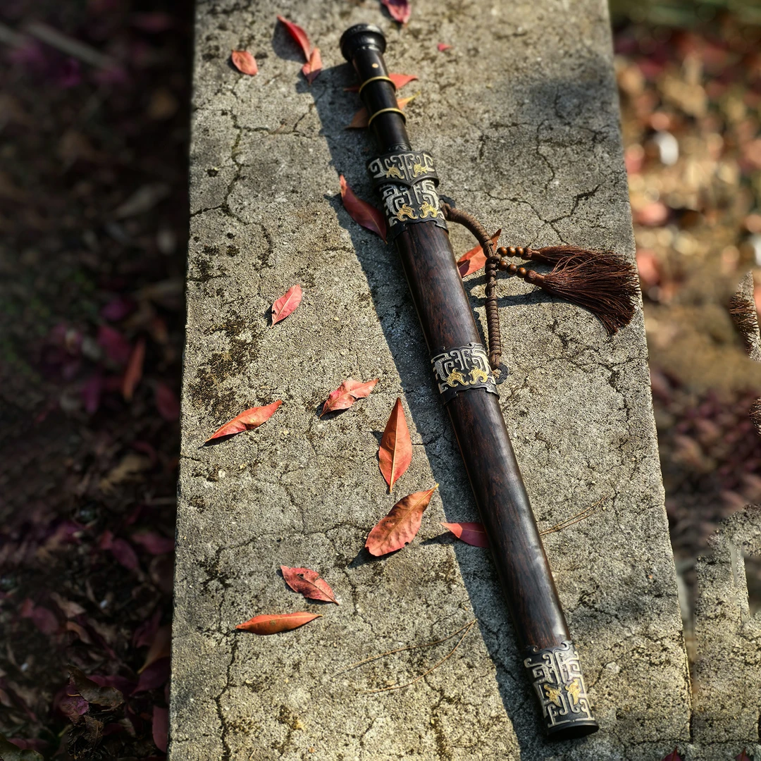 【南越神剑】龙泉刀剑花纹钢一体防身收藏送礼宝剑刀具冷兵器未开刃