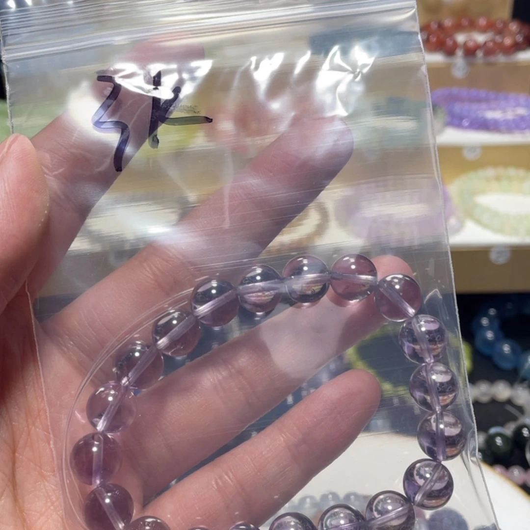 【闪购商品】水晶手串银S800镀金镶嵌3***?