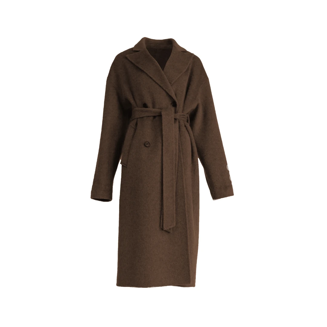 冬女装双面呢37076摩卡色