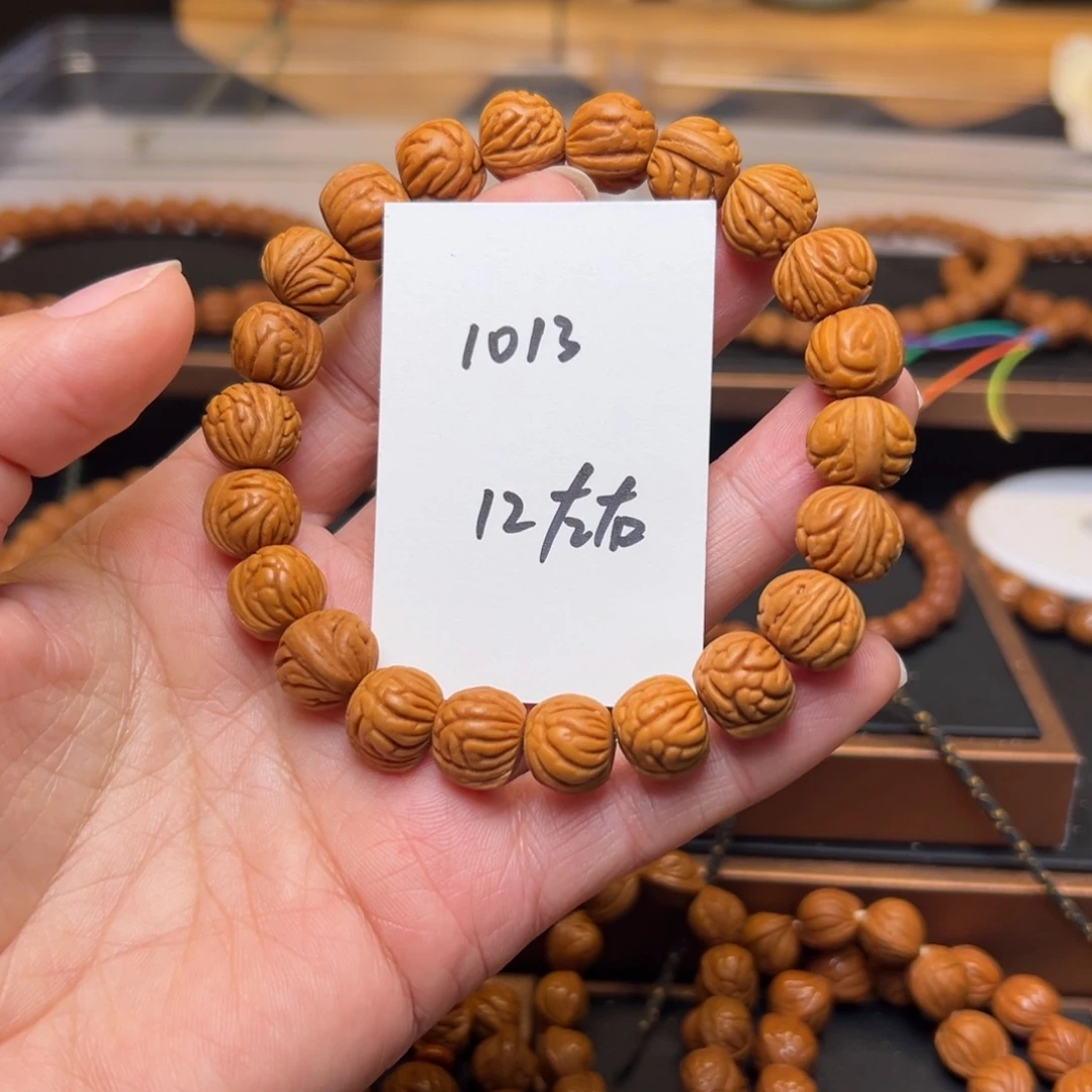 老***友木质类小金豆手串12左右