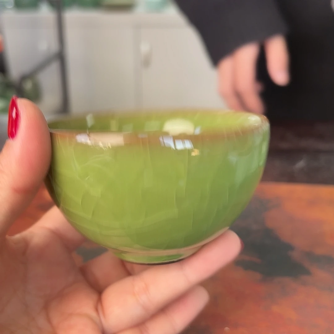 龙泉云间青瓷小米茶器