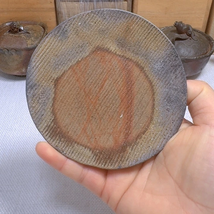 杯备前烧，小西陶古杯拖