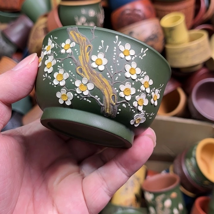 紫砂茶杯全手工紫砂主人杯