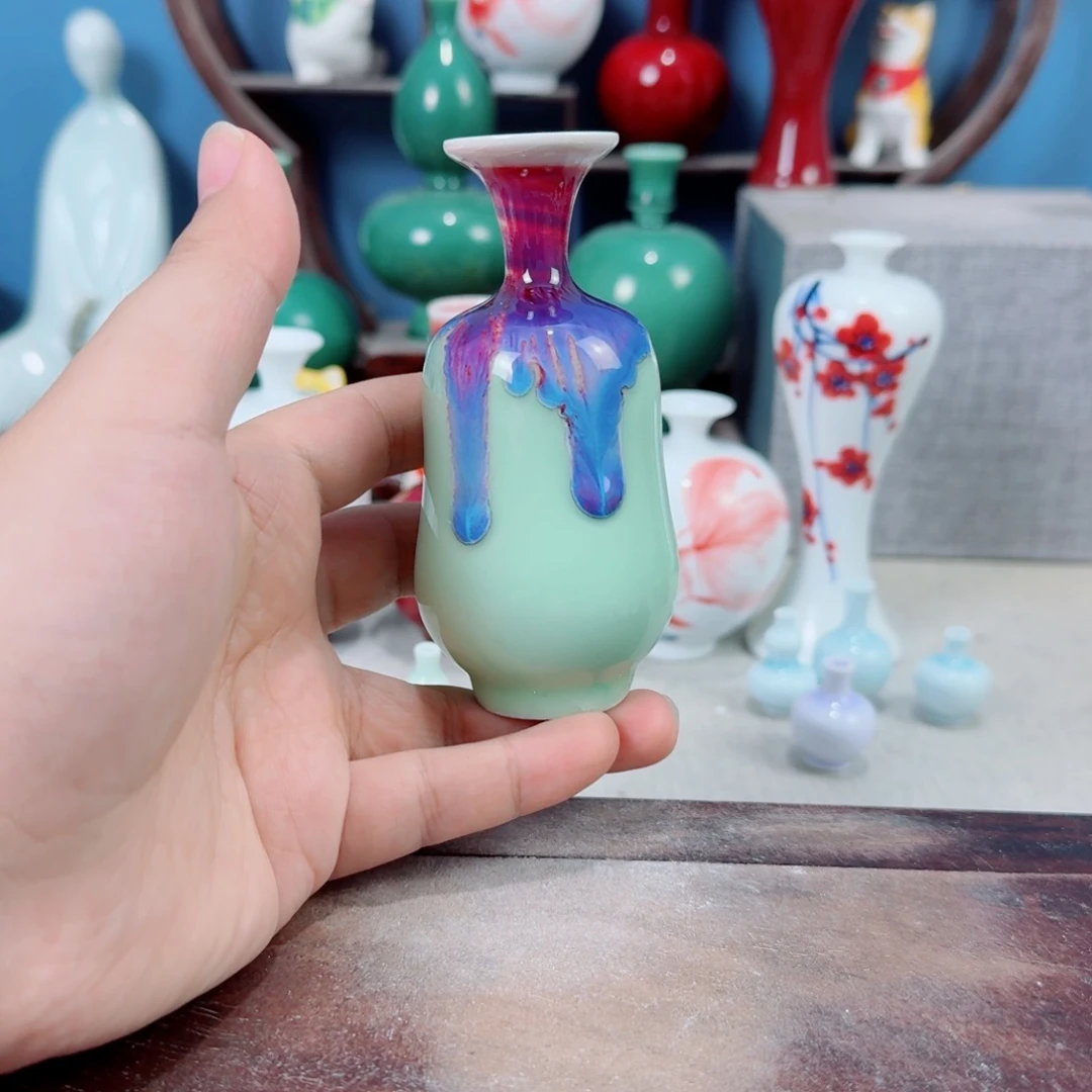 陶瓷手工小花器摆件