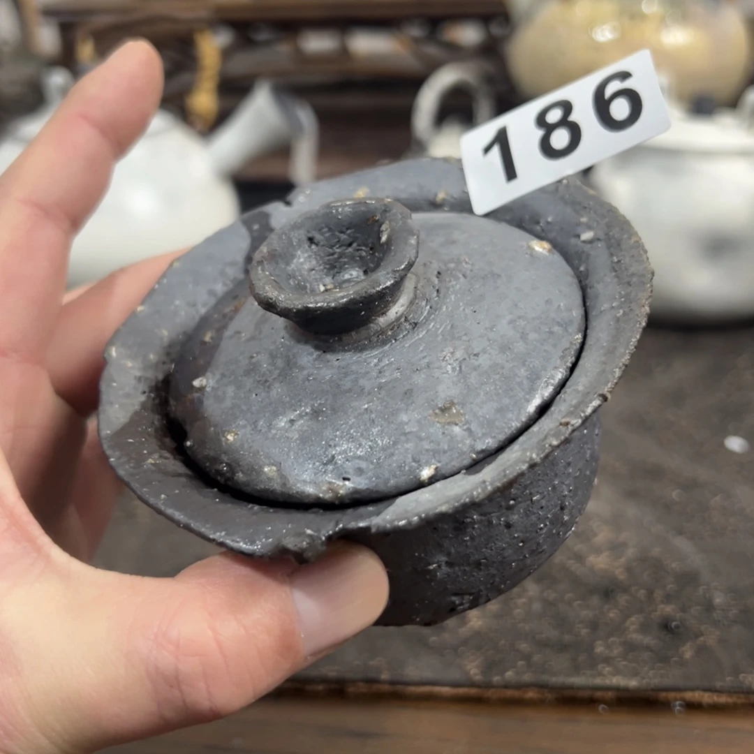 186柴烧手工盖碗140容量