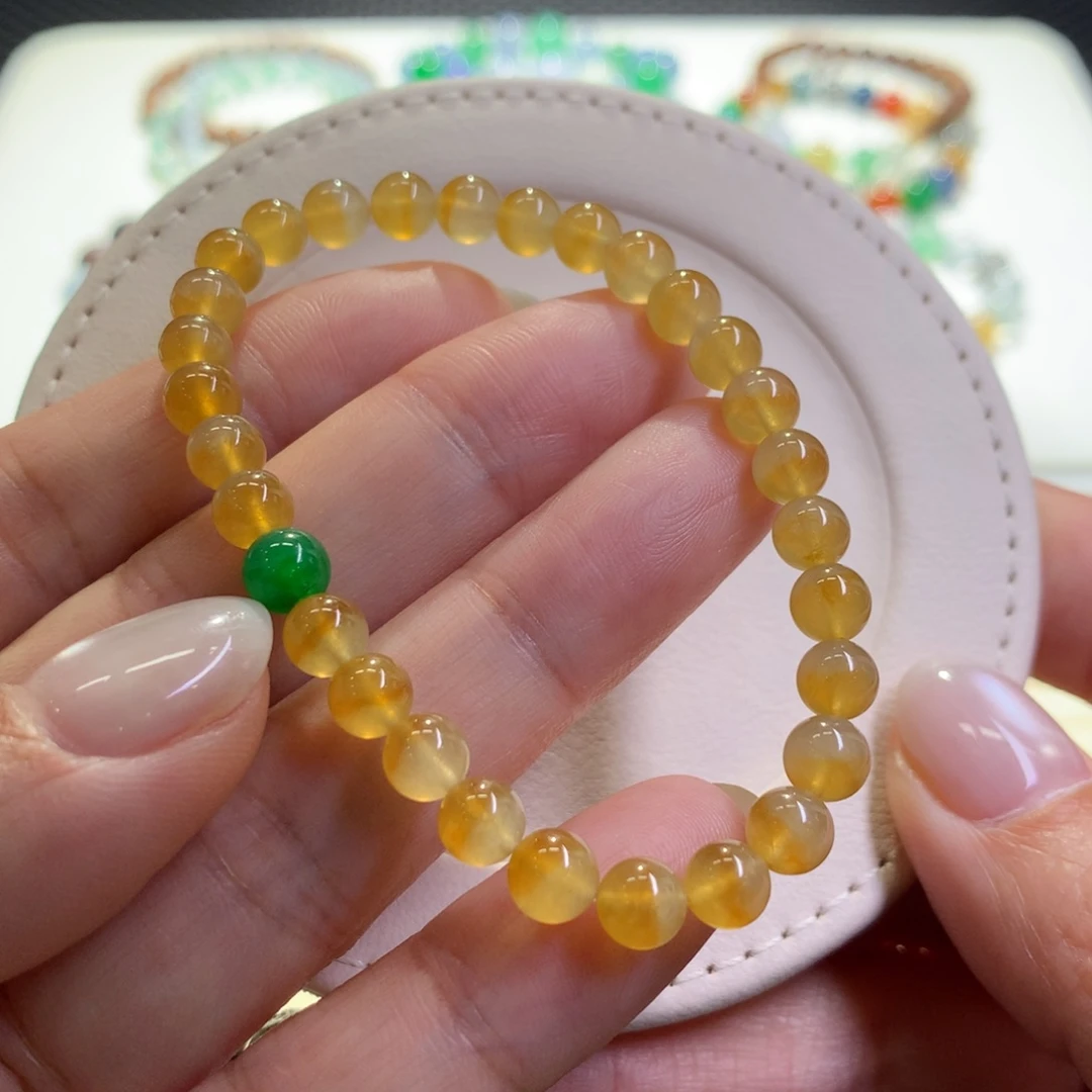 未镶嵌手链翡翠翡翠手串卡5.8