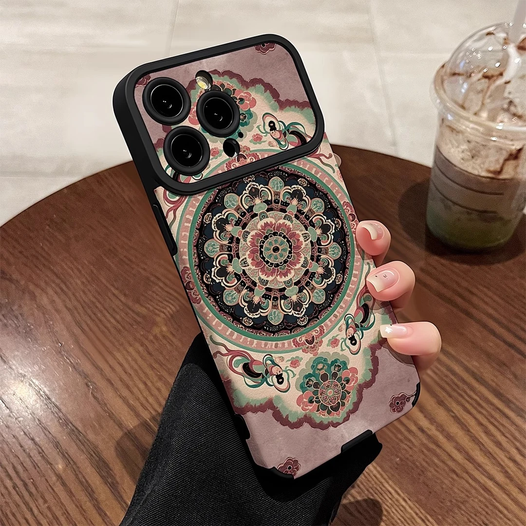 耦粉图腾适用iPhone17promax手机壳16pro全包防摔15pro保护套Air