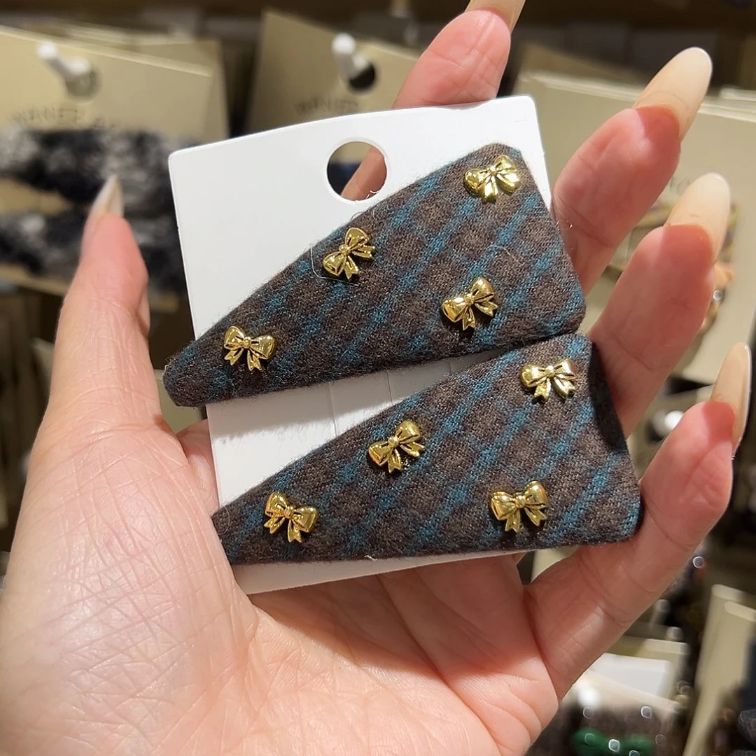 布艺铁合金金色蝴蝶结拜拜