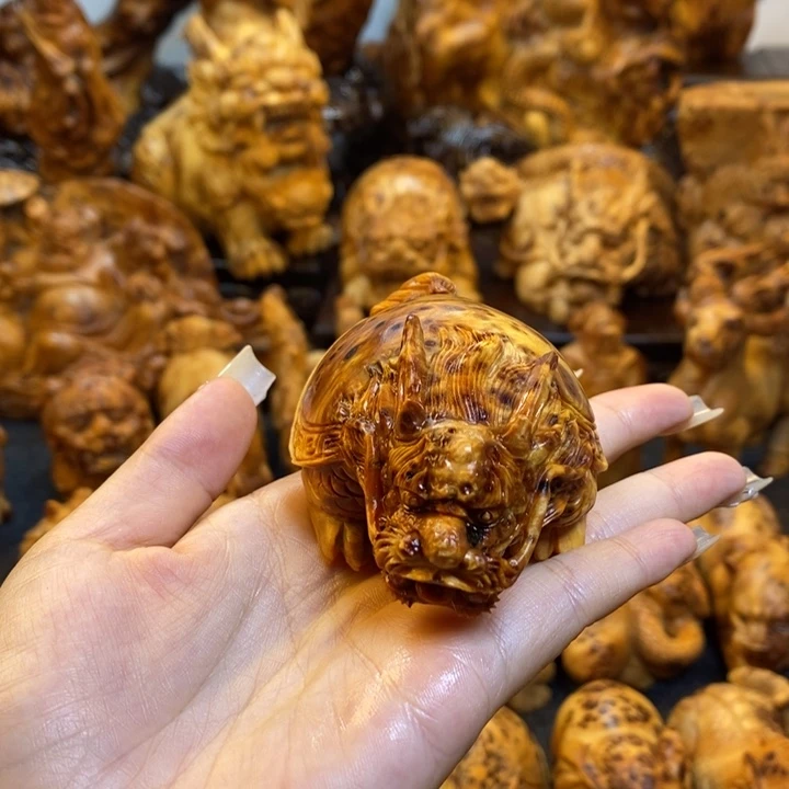 柏木龙龟手把件手把件