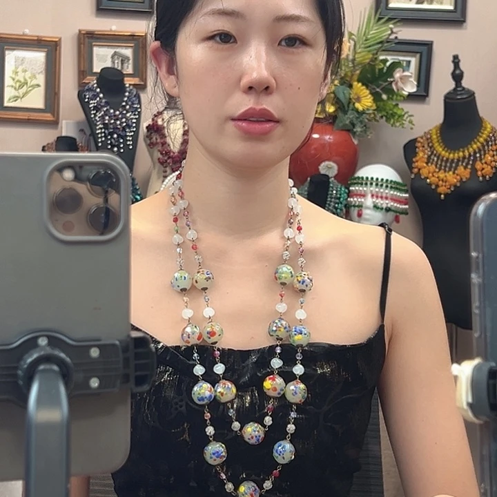 半***暖颈饰玻璃编号020 项链