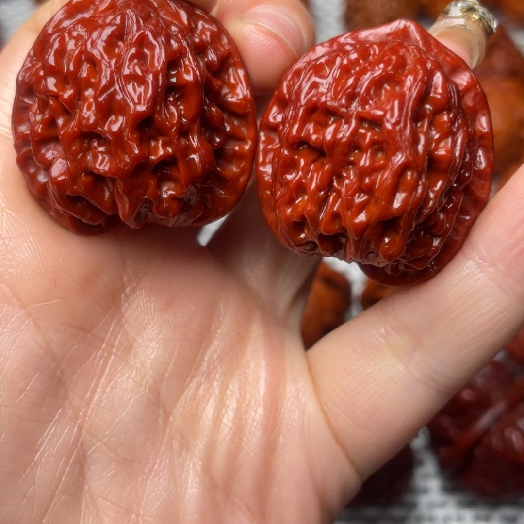 桃核吊坠文玩核桃 手把件 盘山两棱 34