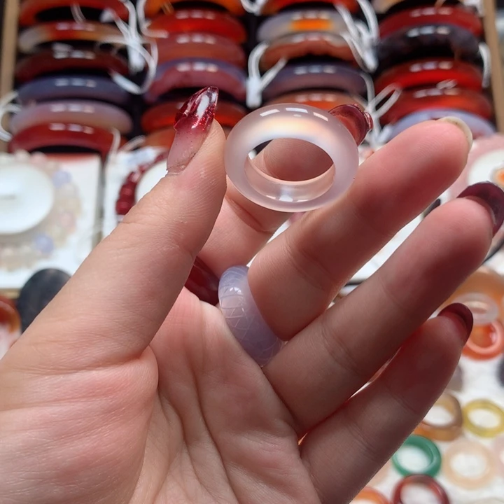 玛瑙/玉髓手镯未镶嵌竹*