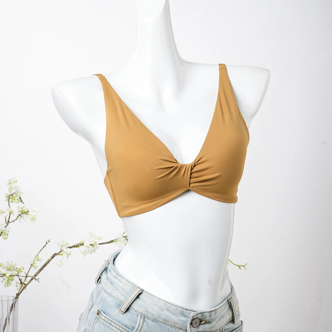 BELE ZHANG【扭结内衣】性感聚拢亲肤透气舒适文胸-3896