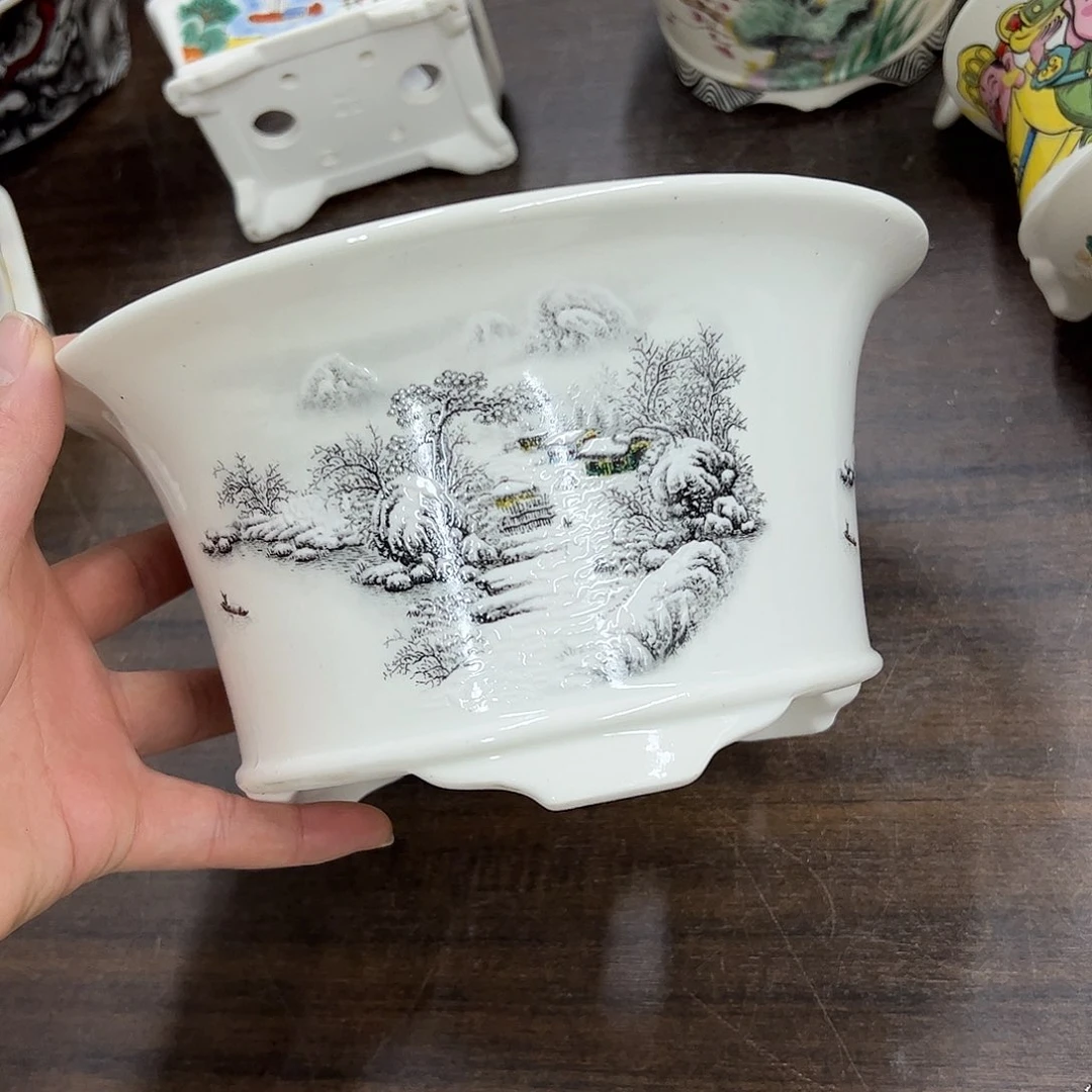 紫砂花盆142号瑕疵20/10cm