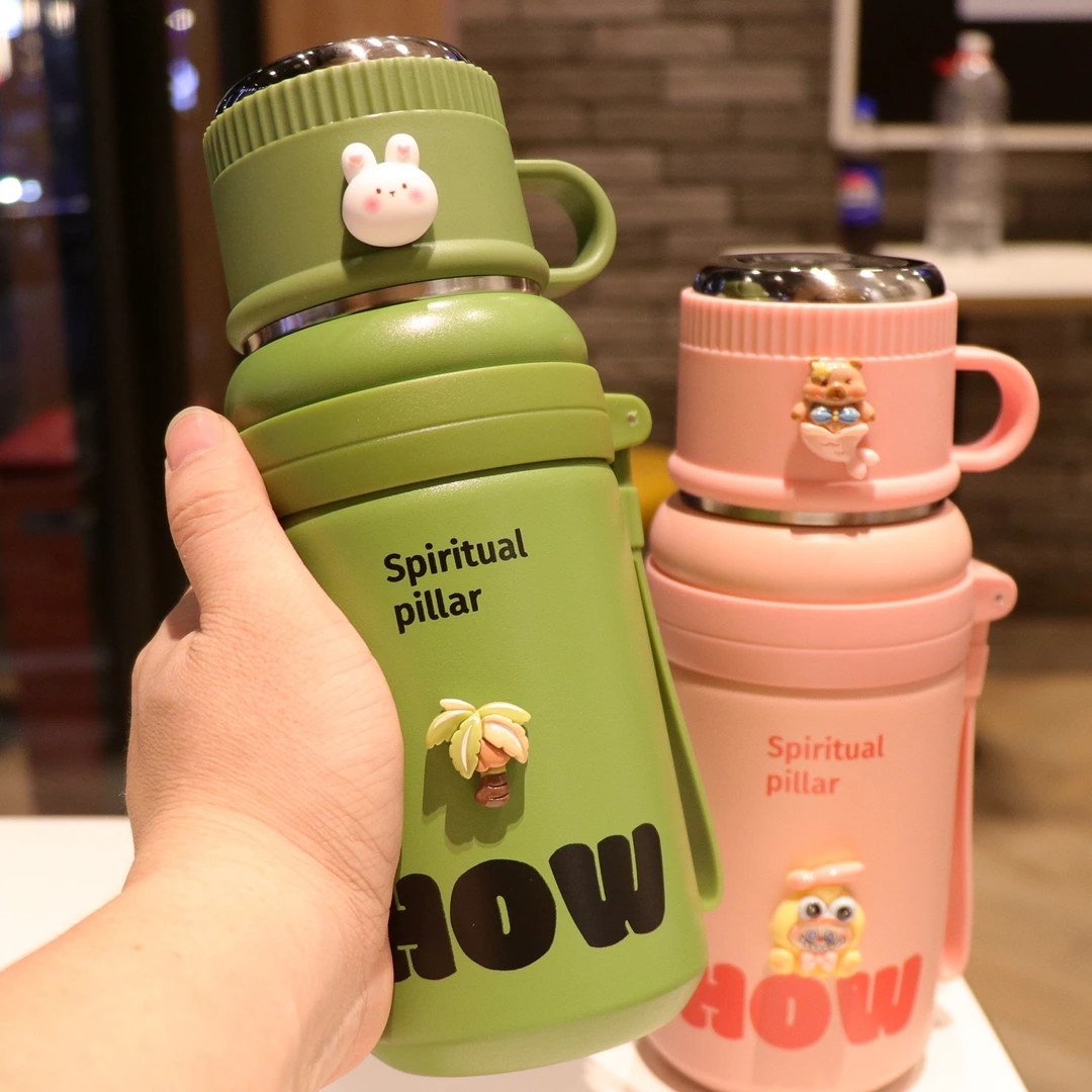 大容量保温杯男女士高颜值2025新款水杯户外随行杯子茶水分离茶杯