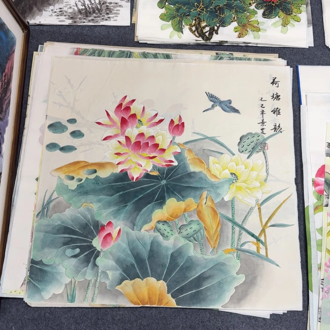 国画68×68工笔手绘画画画