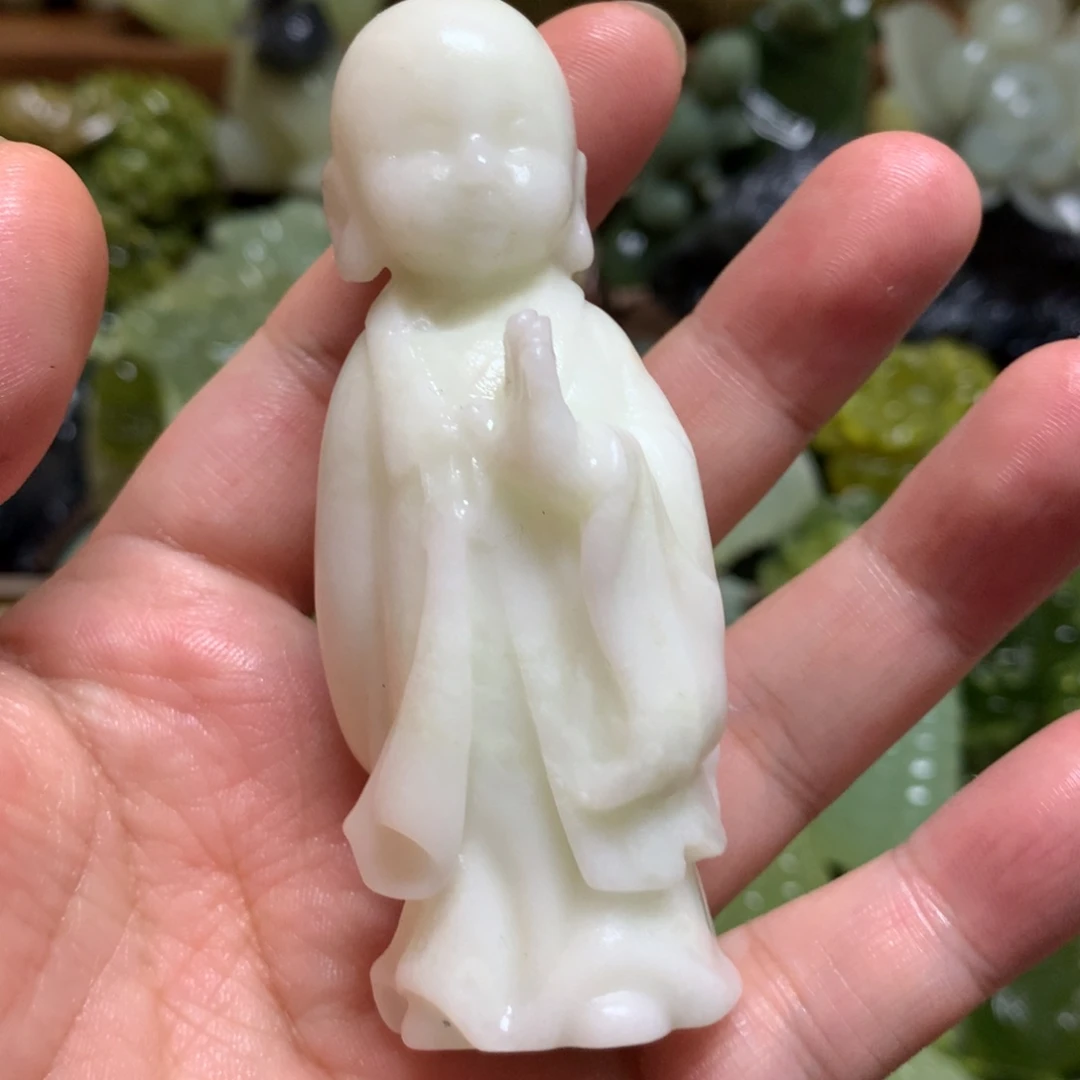 岫玉未镶嵌手把手把