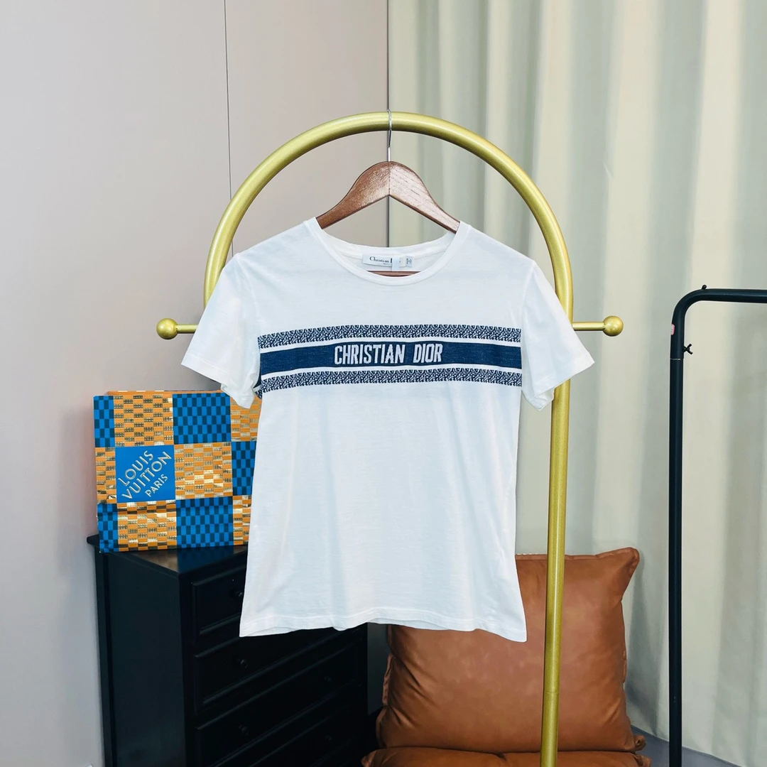 99新 DIOR/迪奥 白色新款标语短袖 S码