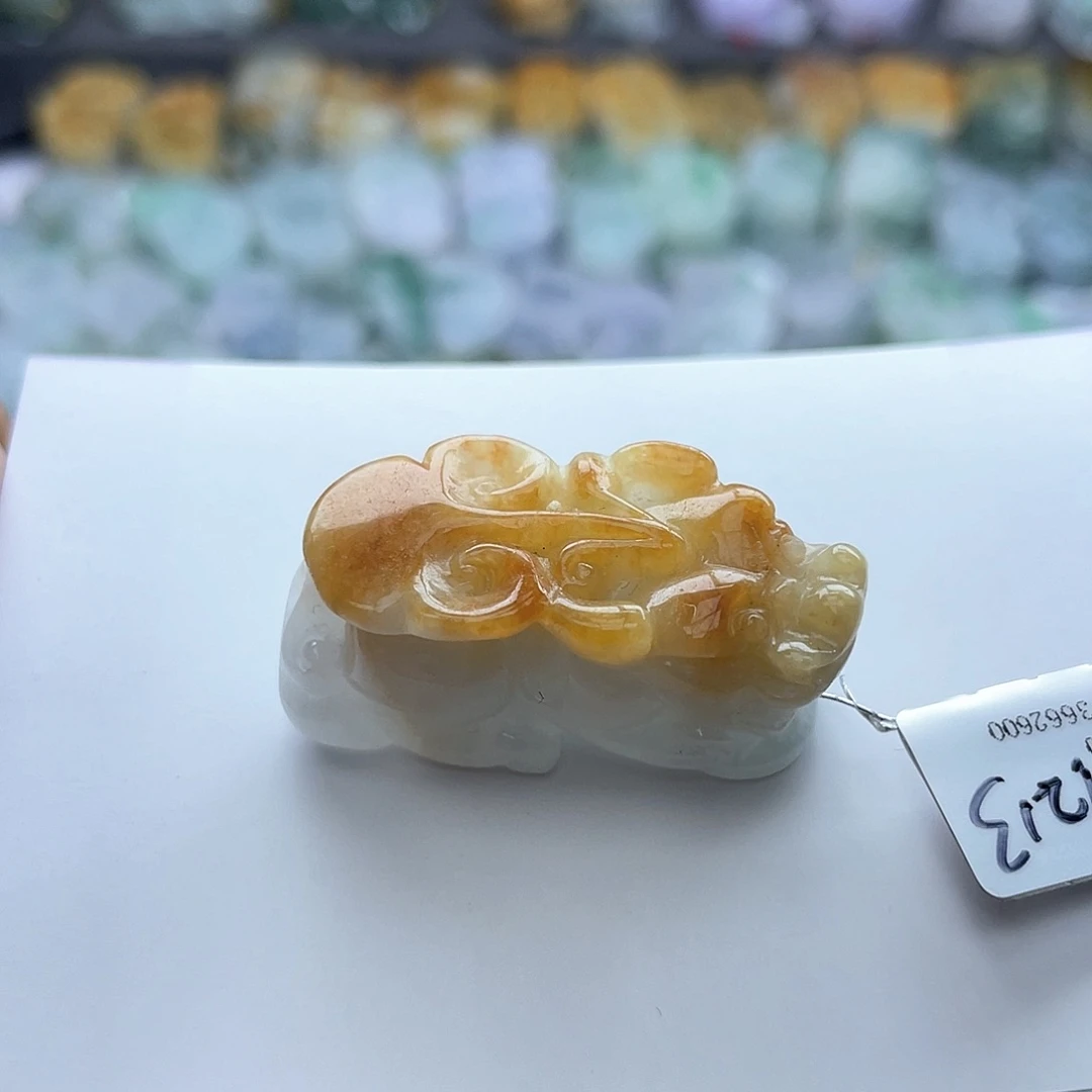 翡翠颈饰未镶嵌貔貅