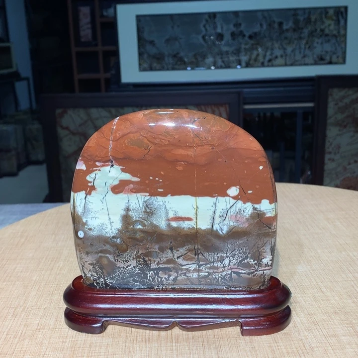 ，广西国画石摆件，收藏观赏