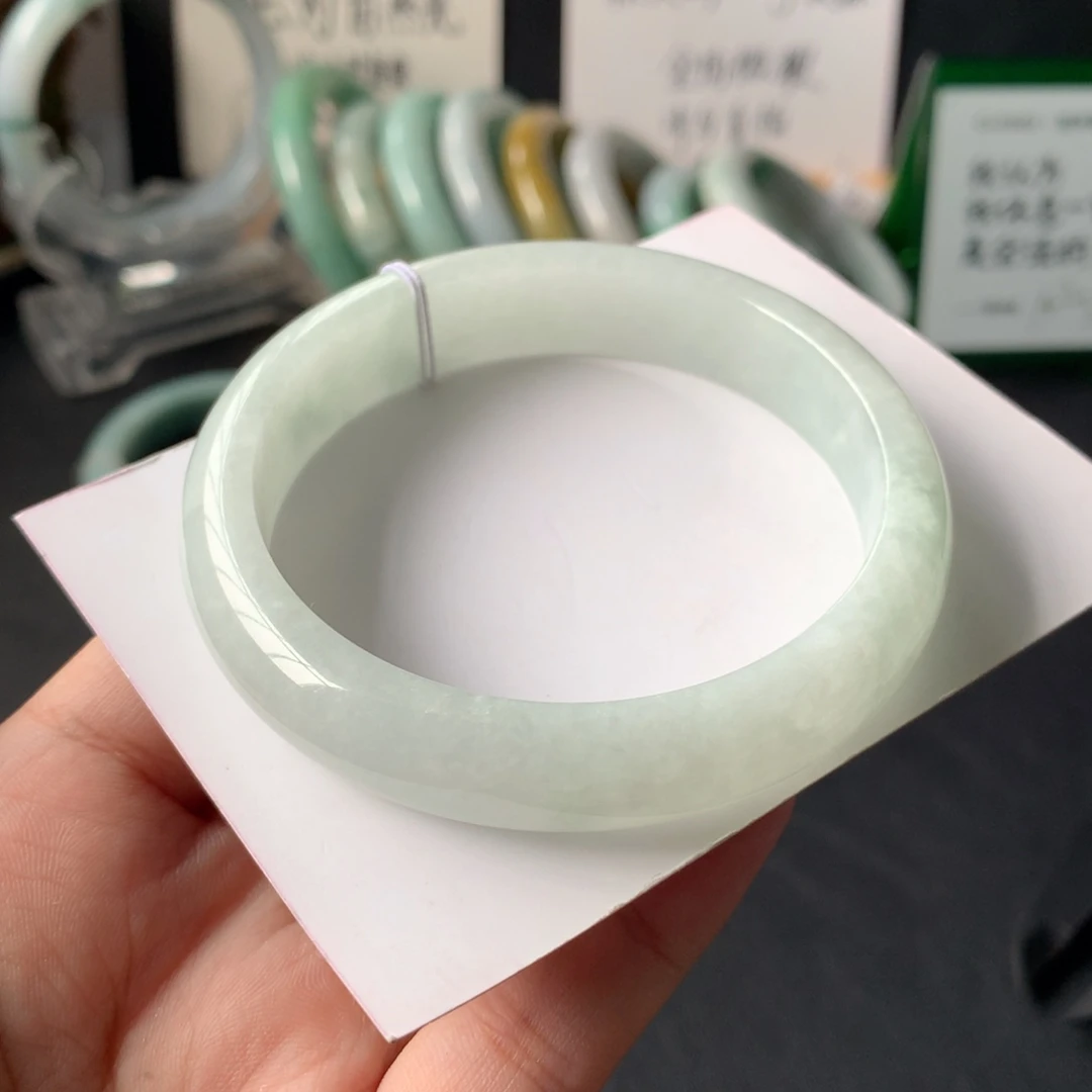 翡翠未镶嵌手镯28号58.-13.3-7.3
