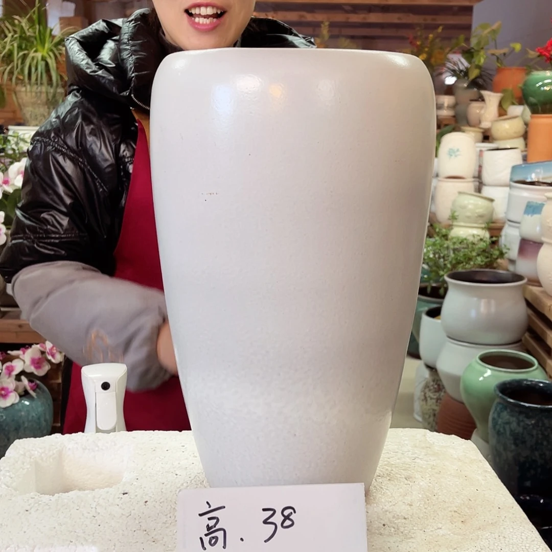 紫砂花盆高度38口径19