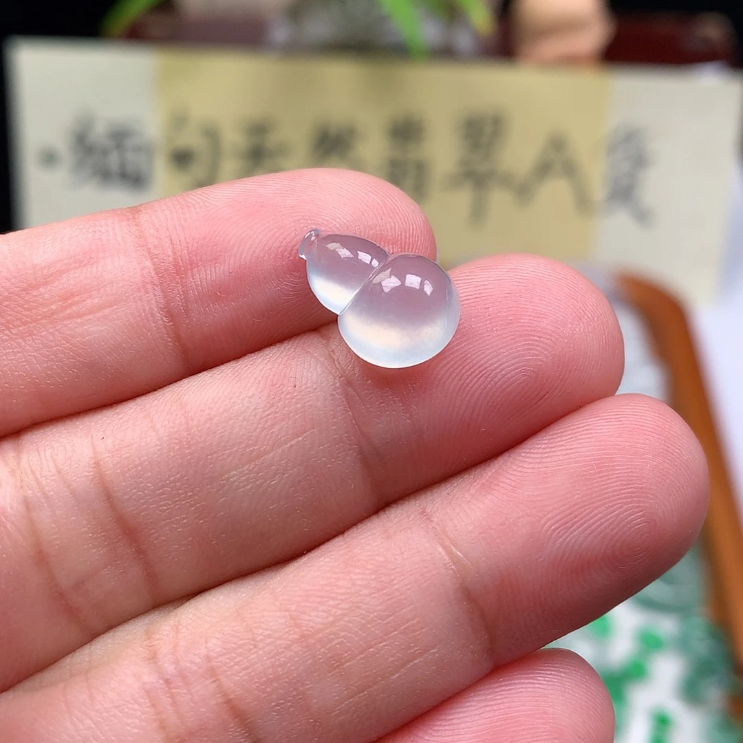 翡翠散珠缅甸天然A货翡翠冰种葫芦