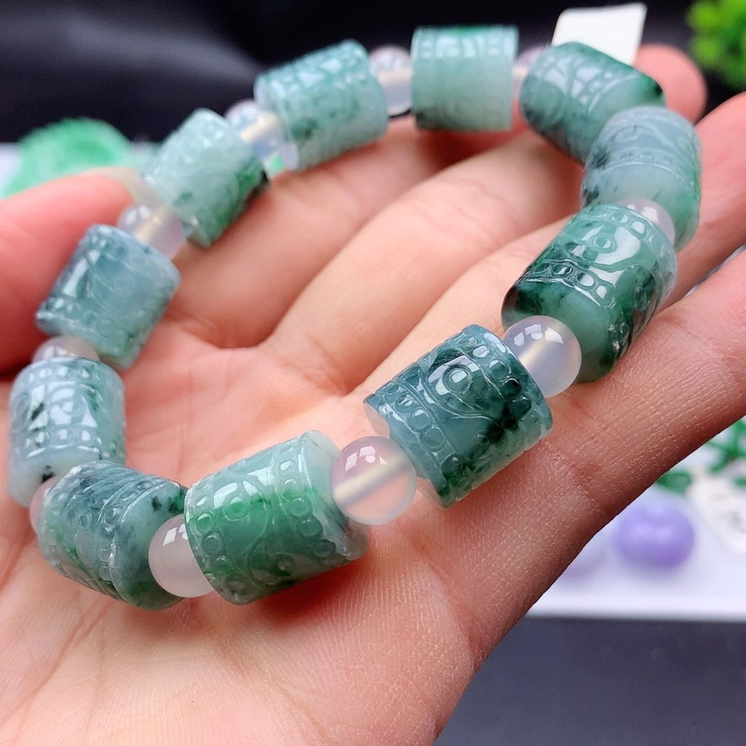 未镶嵌手链翡翠手串