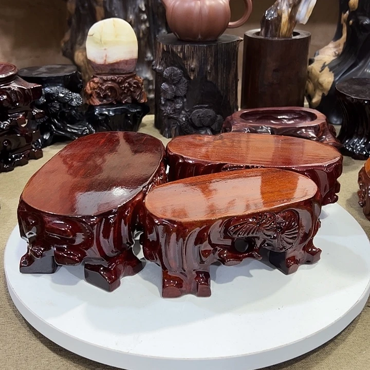 木瑕疵处理三个石头底座不同尺寸