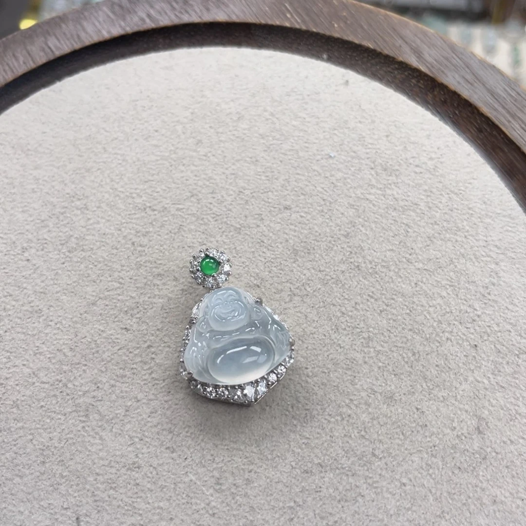 翡翠银S925镶嵌颈饰