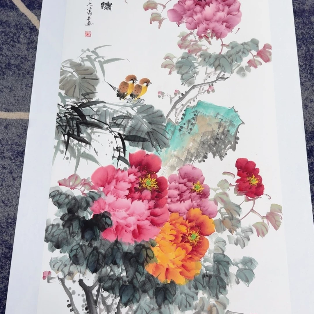 国画国画作品山水花鸟
