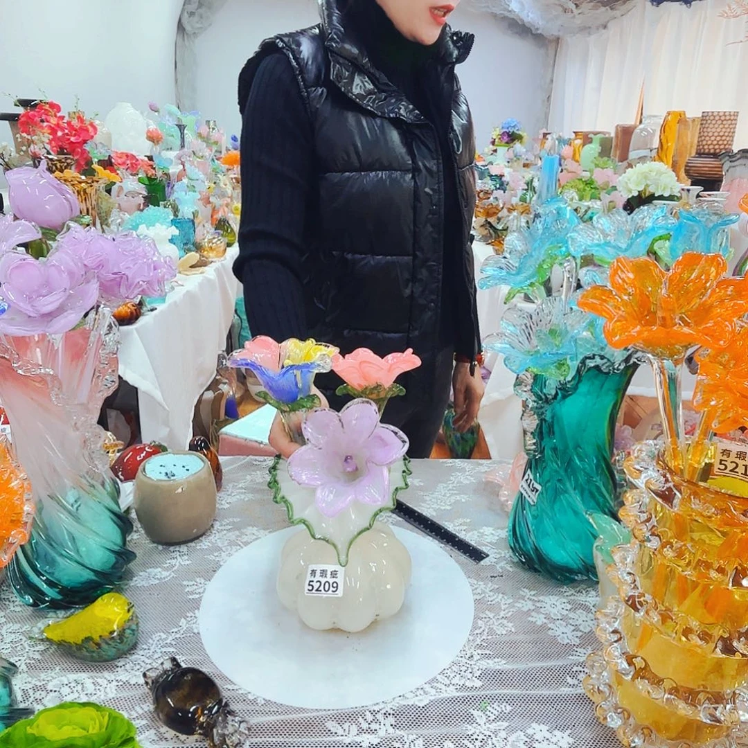 3花1瑕瓶福利不退不换琉璃花瓶花器艺术品