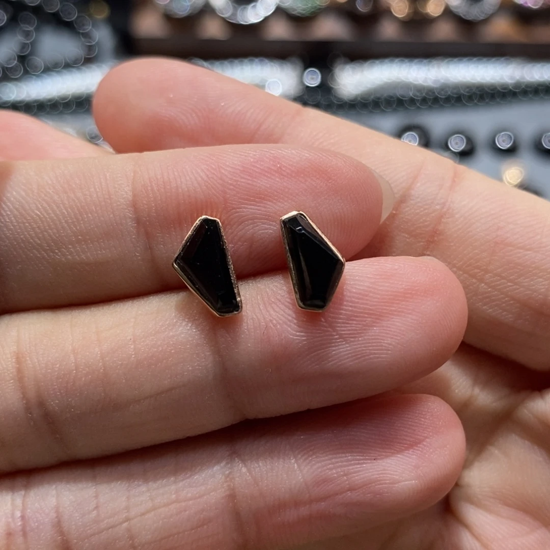 翡翠18K金镶嵌耳饰