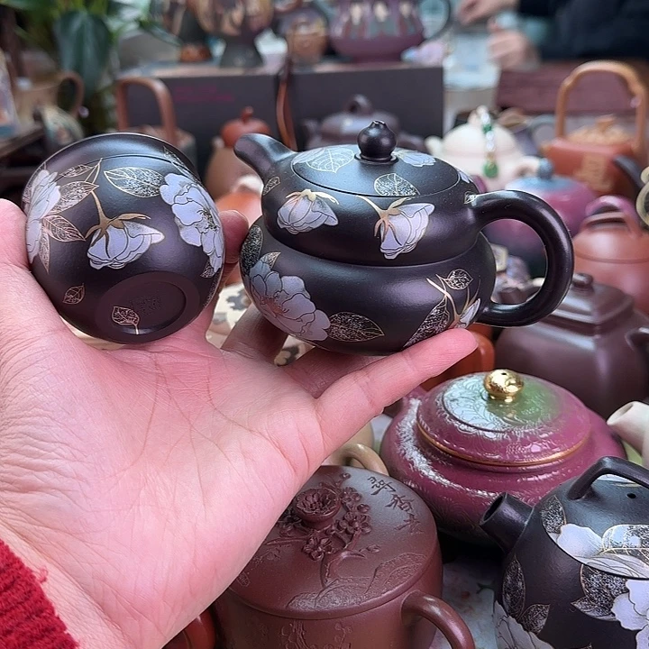 紫砂茶壶茉莉葫芦